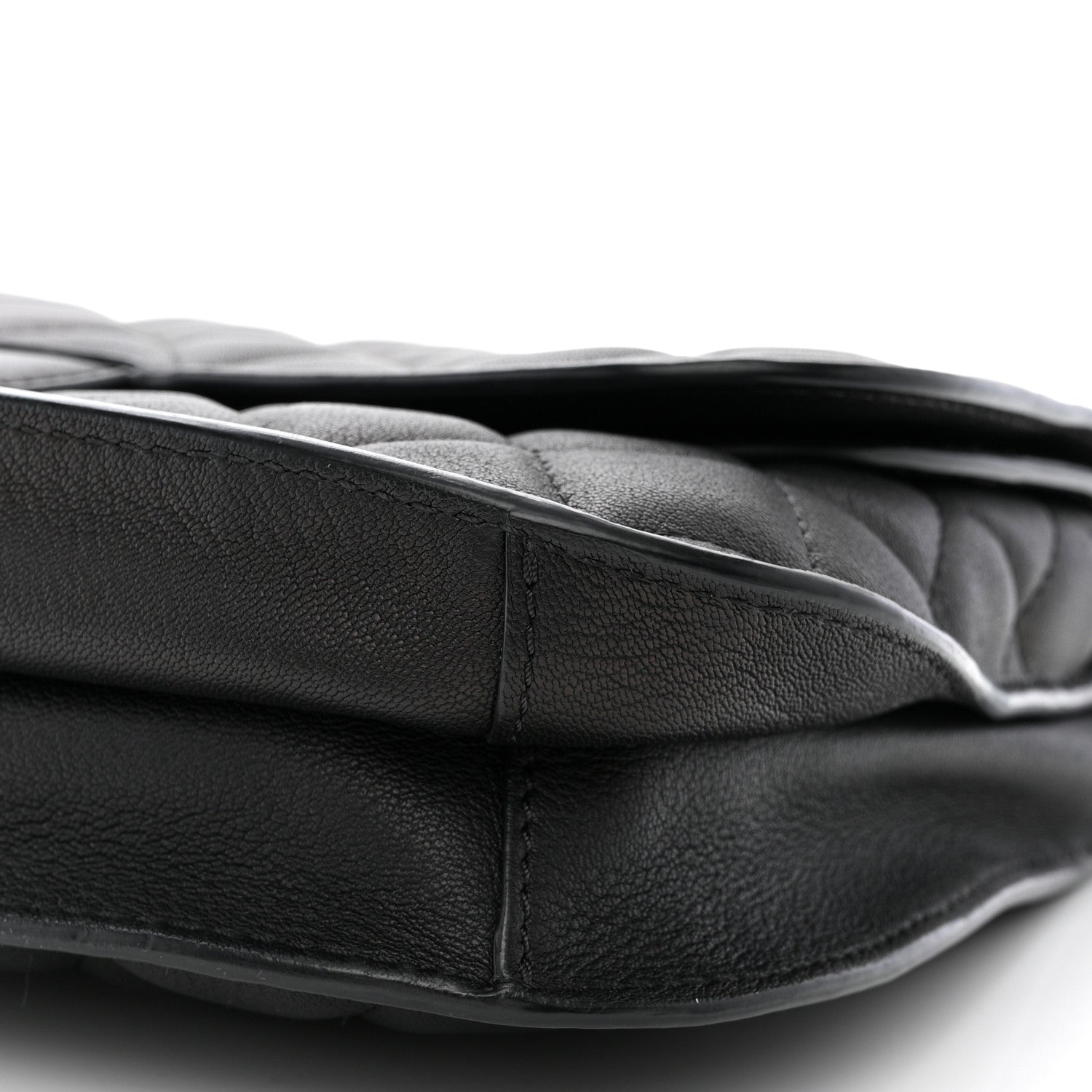 Chanel Lambskin Quilted Large Natural CC Flap Black 11 of 11