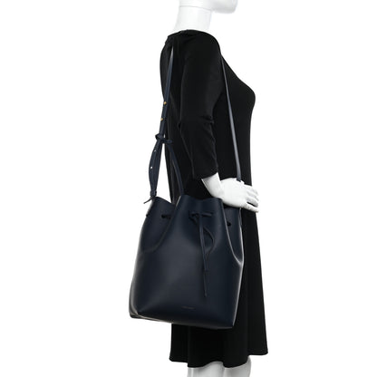 Mansur Gavriel Calfskin Bucket Bag Blu 2 of 10