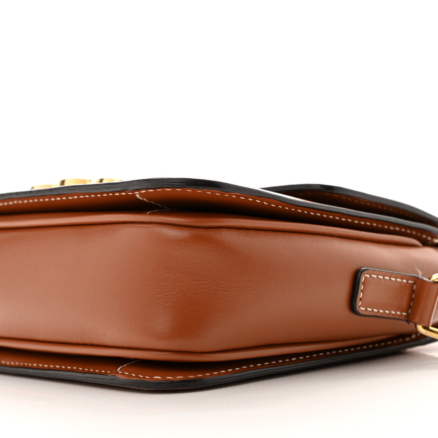 Celine Calfskin Triomphe Canvas Teen Triomphe Bag Tan 10 of 11