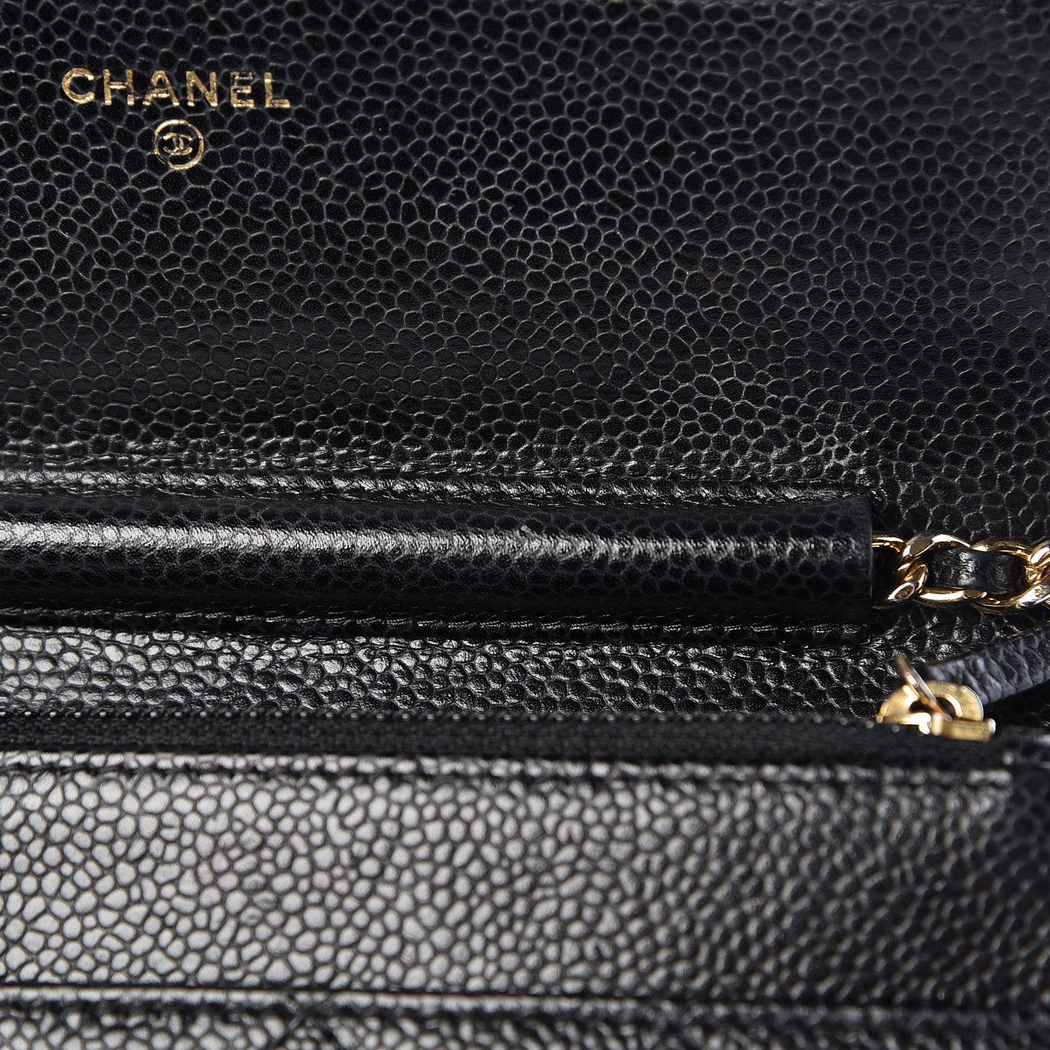 Chanel Caviar Quilted Wallet On Chain WOC Black 10 of 19