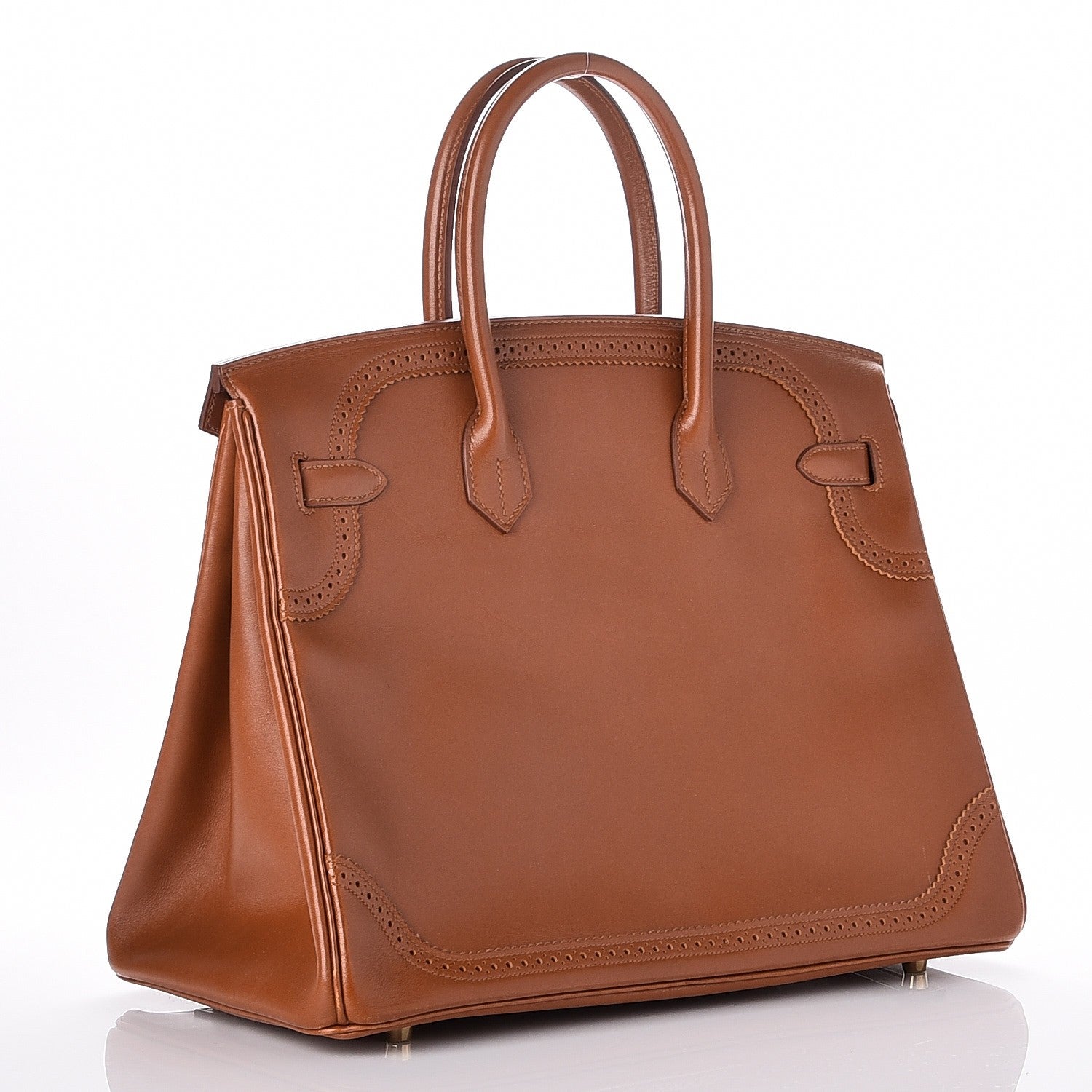 Hermes Tadelakt Ghillies Birkin 35 Fauve 3 of 29