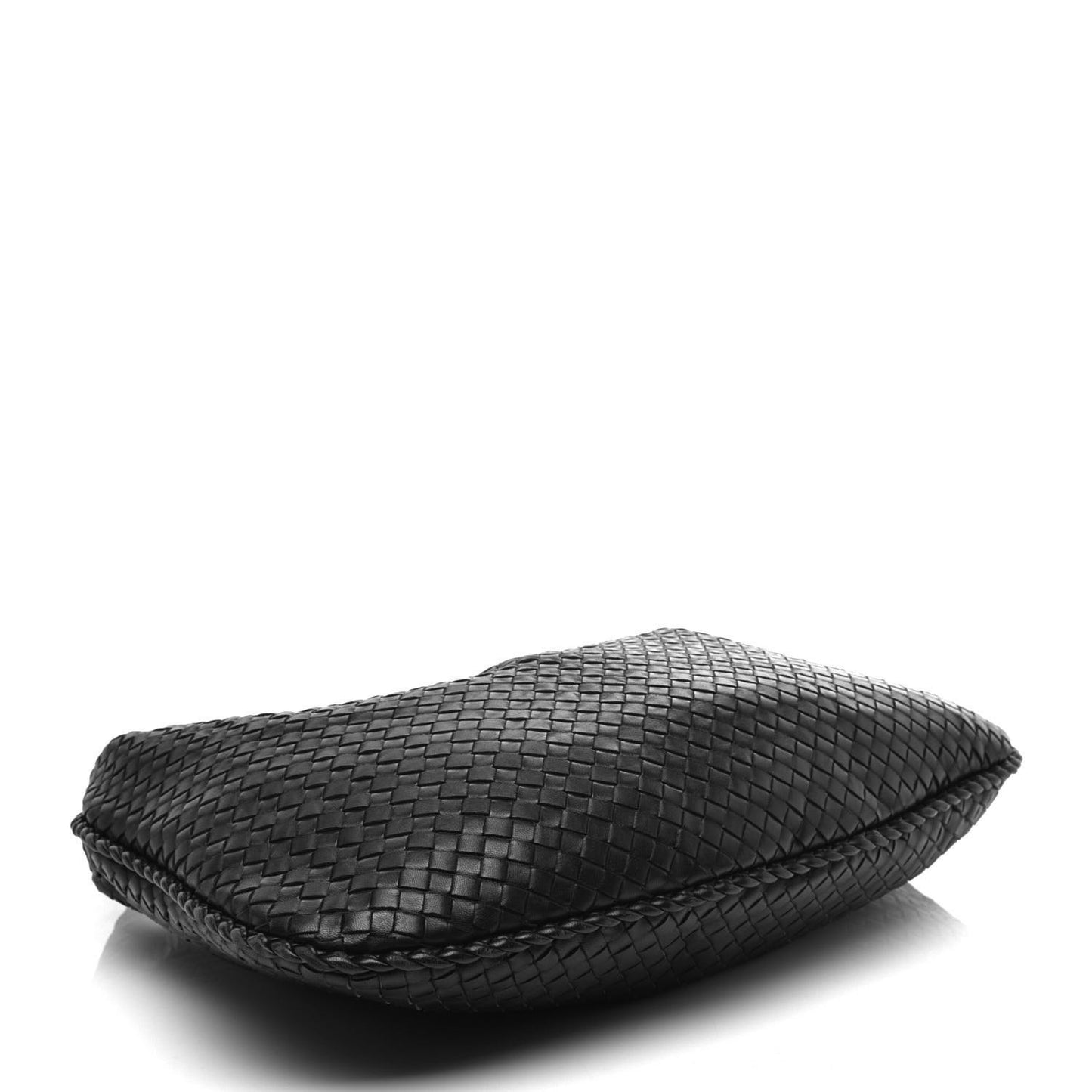 Nappa Intrecciato Large Veneta Hobo Black