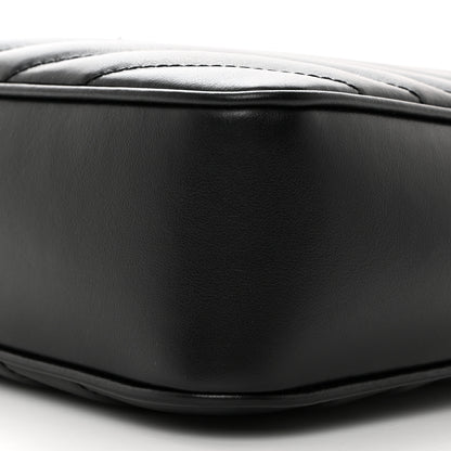 Saint Laurent Calfskin Matelasse Monogram Monochrome Lou Camera Bag Black 10 of 10