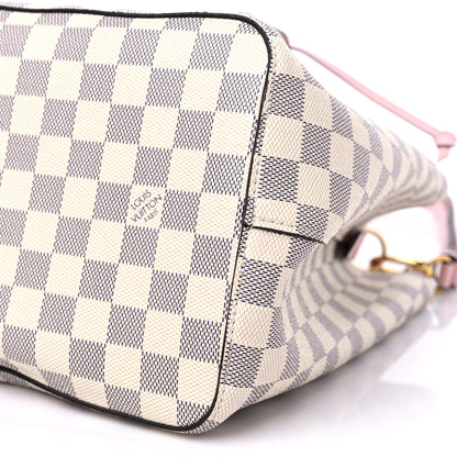 Louis Vuitton Damier Azur Neonoe MM Eau De Rose 9 of 11
