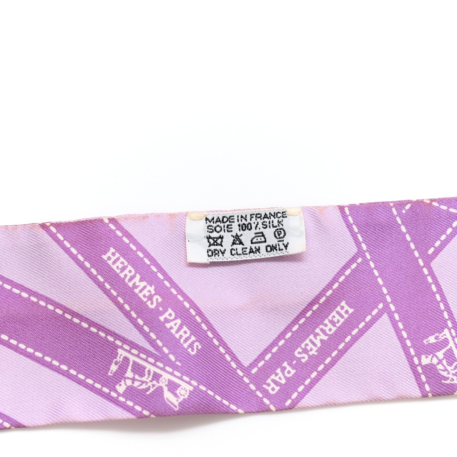 Hermes Silk Bolduc Twilly Purple 3 of 5