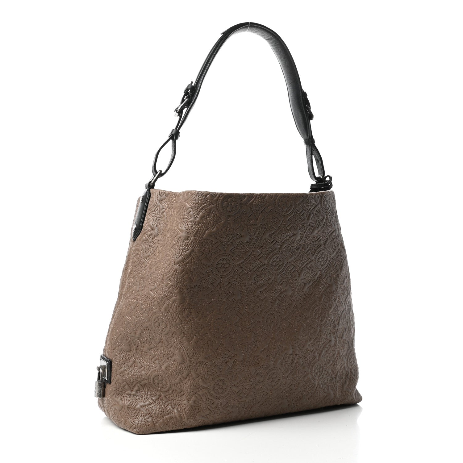 Louis Vuitton Lambskin Antheia Hobo PM Olive 3 of 9