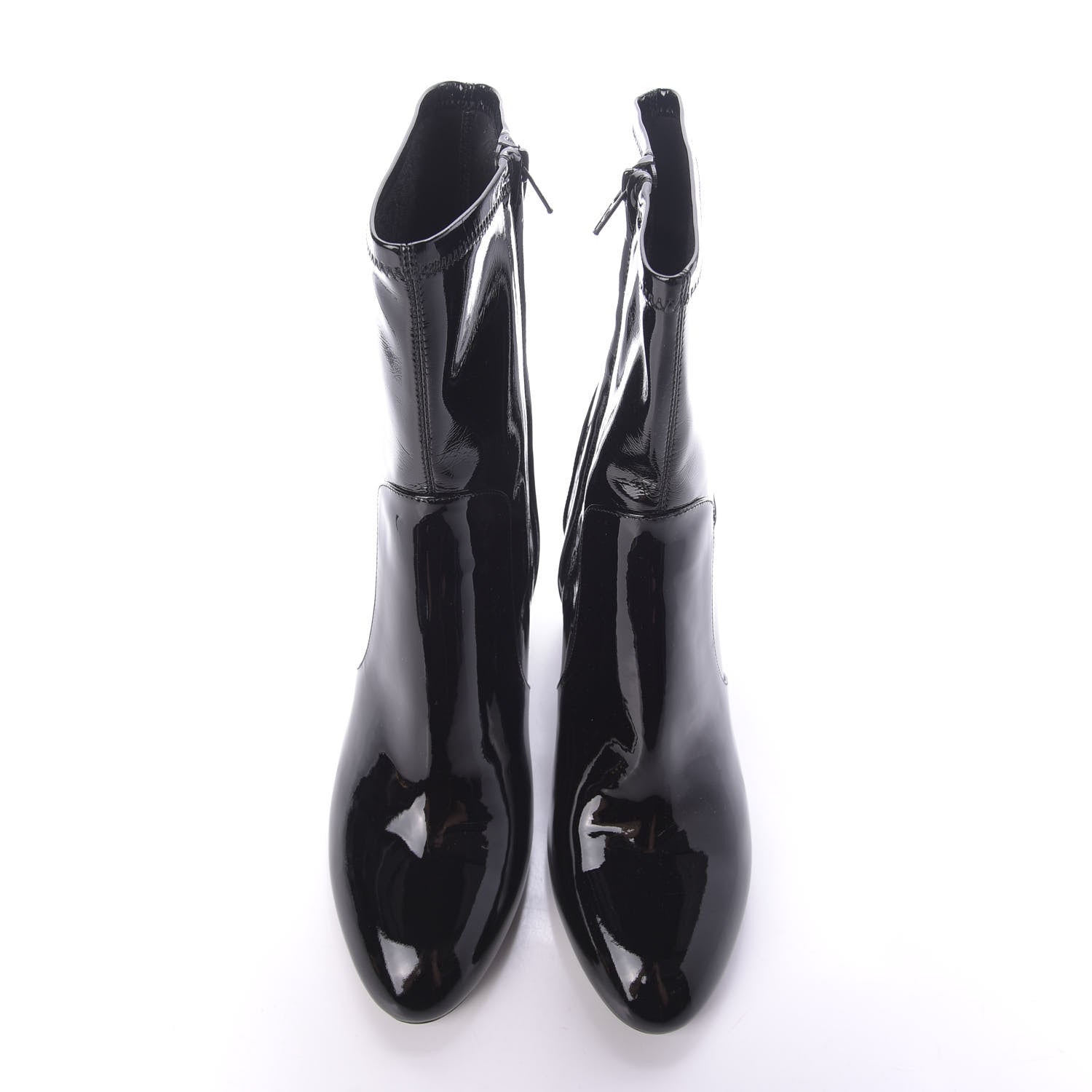 Louis Vuitton Patent Uniformes Silhouette Ankle Boots 41 Black 6 of 9
