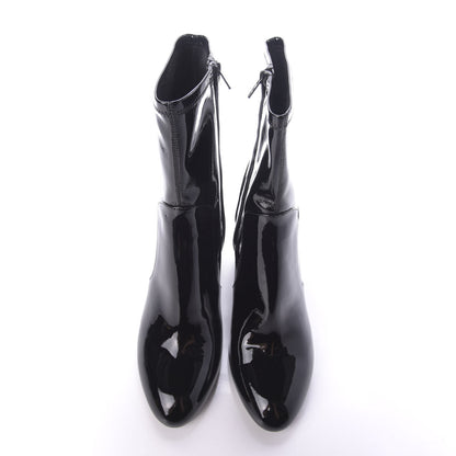 Louis Vuitton Patent Uniformes Silhouette Ankle Boots 41 Black 6 of 9
