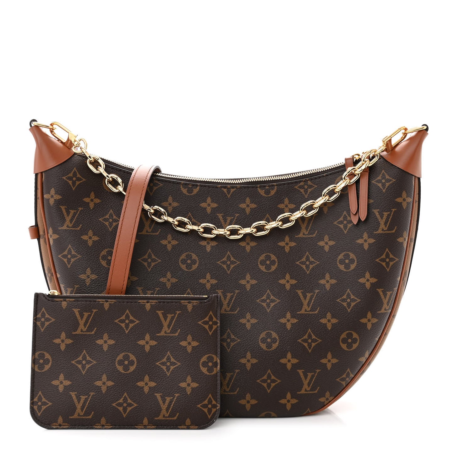 Reverse Monogram Loop Hobo