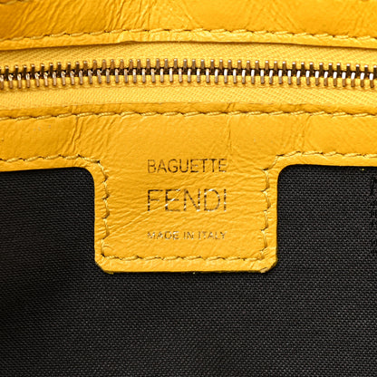 Fendi Nappa FF 1974 Embossed Baguette Mimosa 6 of 15