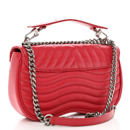 Louis Vuitton Calfskin New Wave Chain MM Ecarlate 3 of 15
