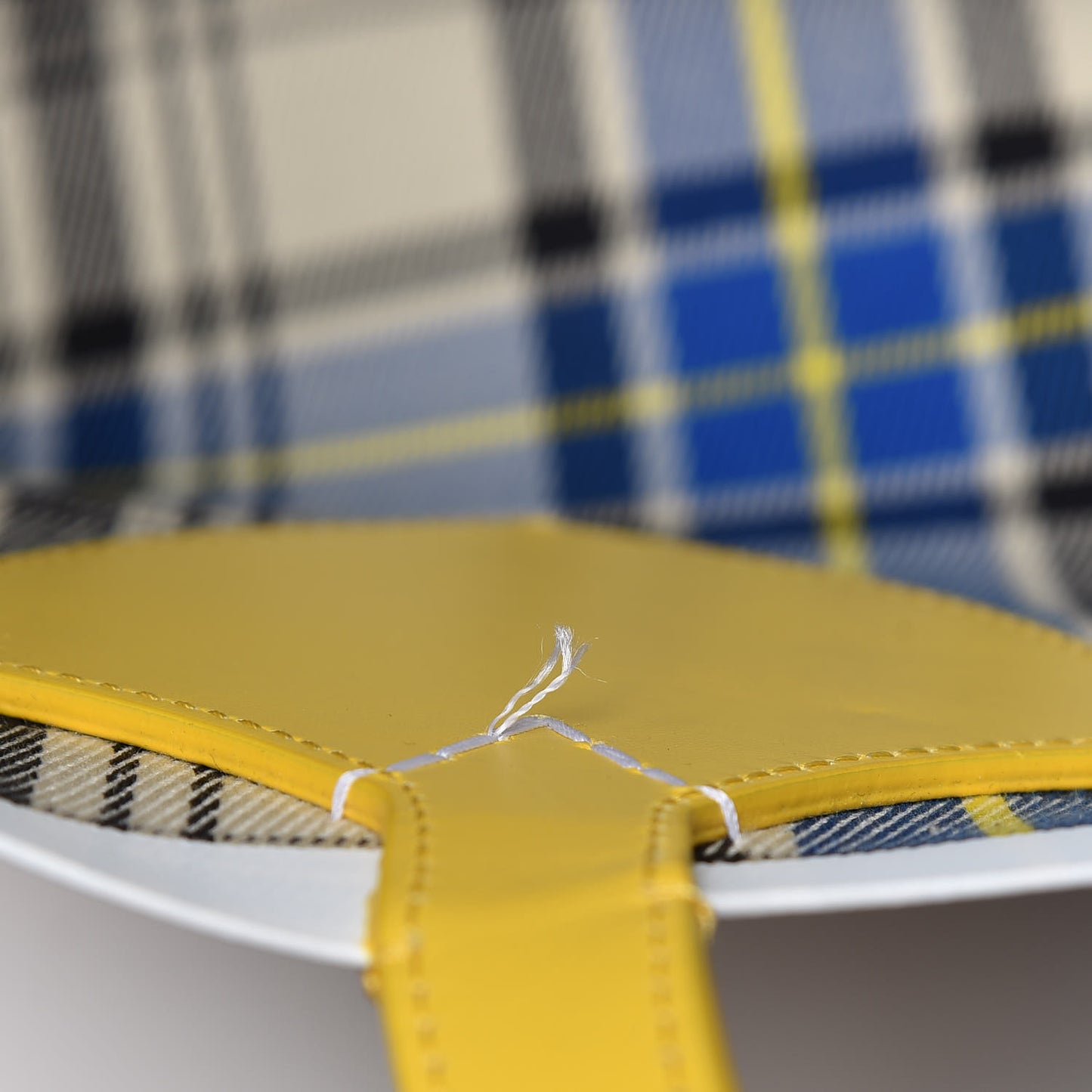 Vintage Check Large The Giant Reversible Tote Yellow