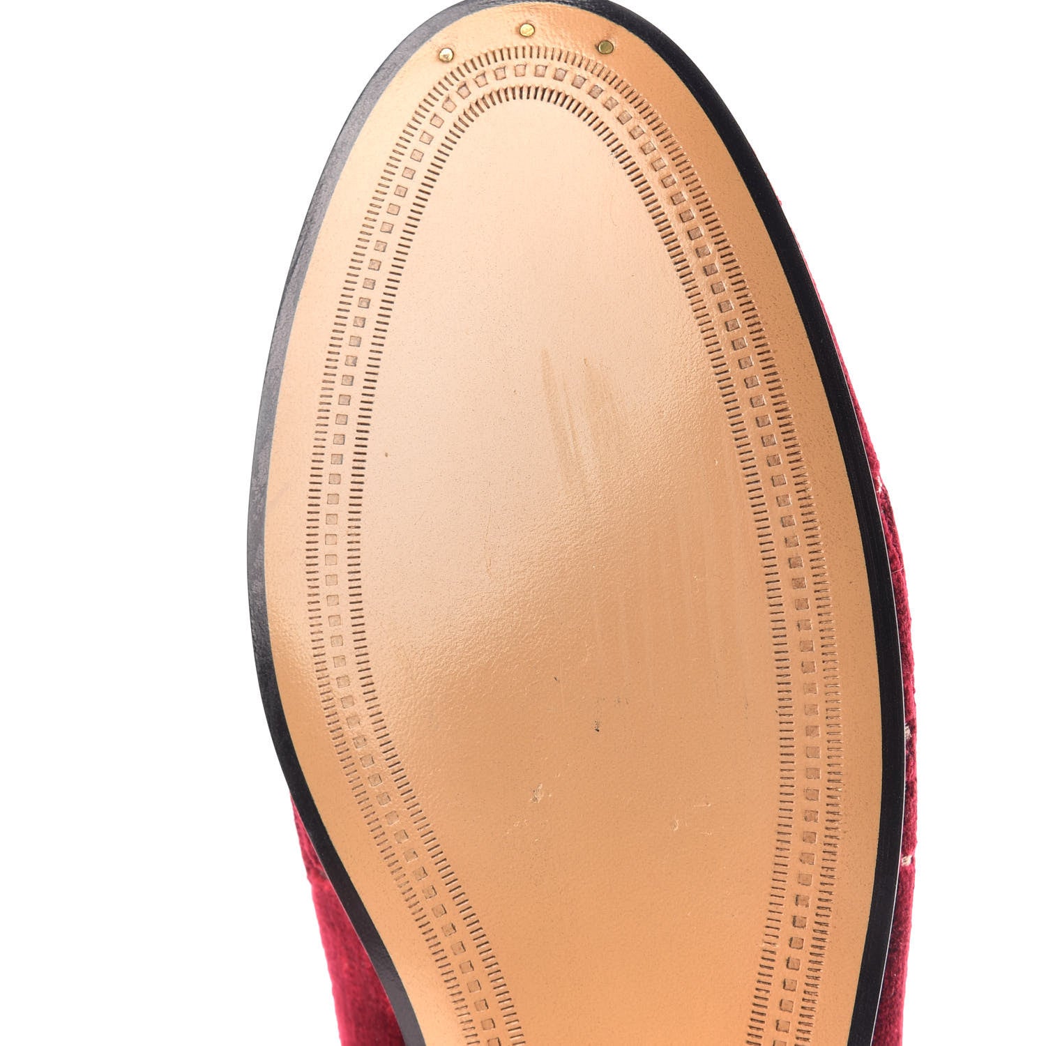 Gucci Velvet Malaga Kid GG Monogram Horsebit Womens Jordaan Loafers 38.5 Red Cipria Romantic Cerise 12 of 15