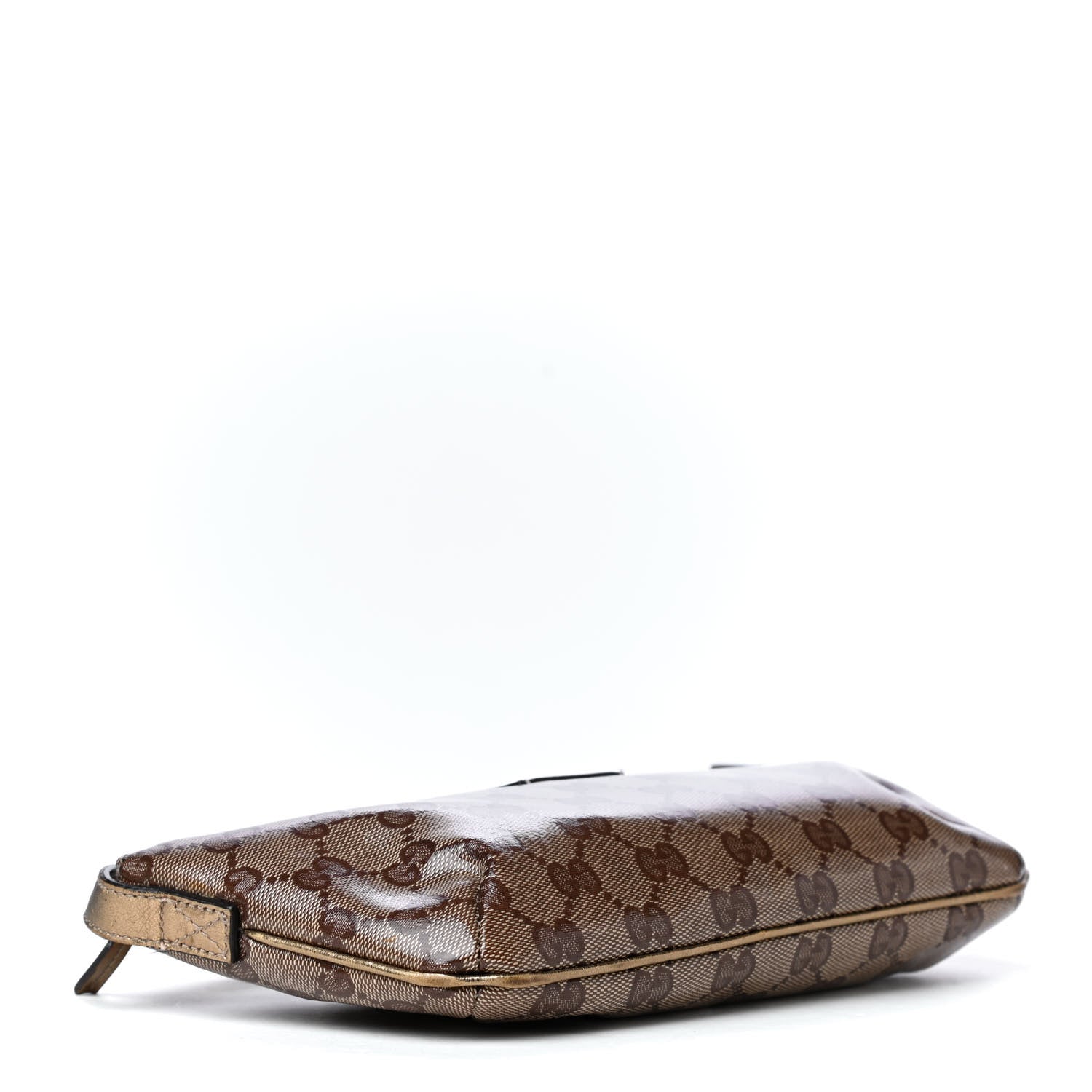 Gucci Crystal Monogram Joy Boat Pochette Brown 3 of 4