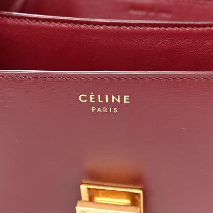 Celine Box Calfskin Medium Classic Box Flap Bag Burgundy 6 of 12