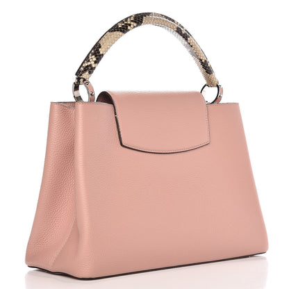 Louis Vuitton Taurillon Python Capucines MM Magnolia 3 of 6