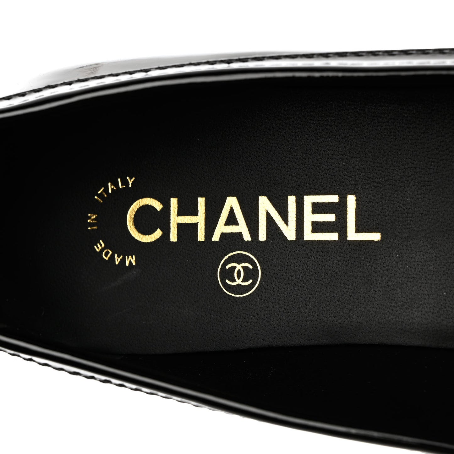 Patent Chain Loafers 39.5 Black