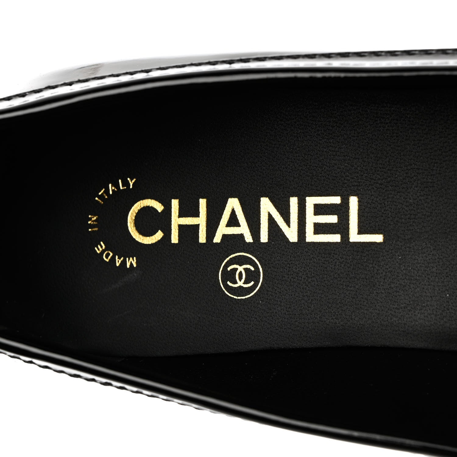 Chanel Patent Chain Loafers 39.5 Black 8 of 10