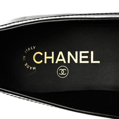 Chanel Patent Chain Loafers 39.5 Black 8 of 10