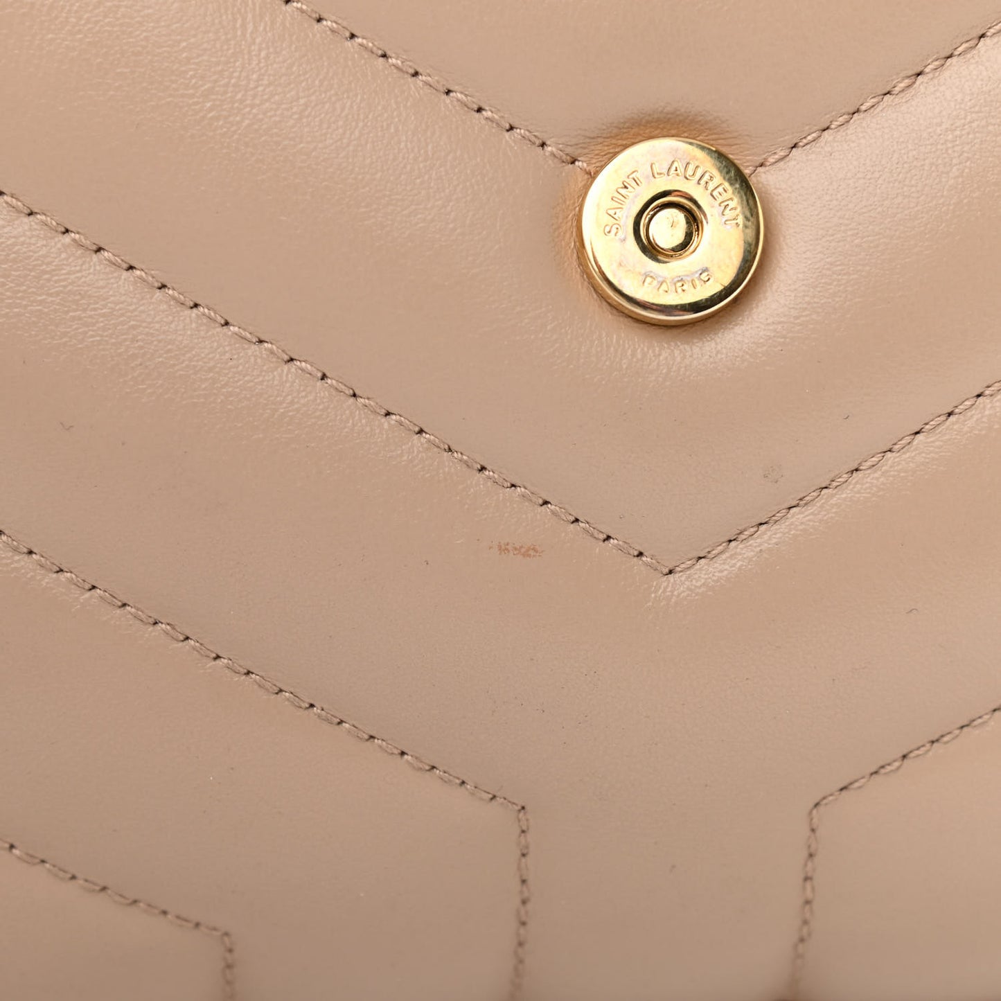 Calfskin Y Quilted Monogram Toy Loulou Crossbody Bag Dark Beige