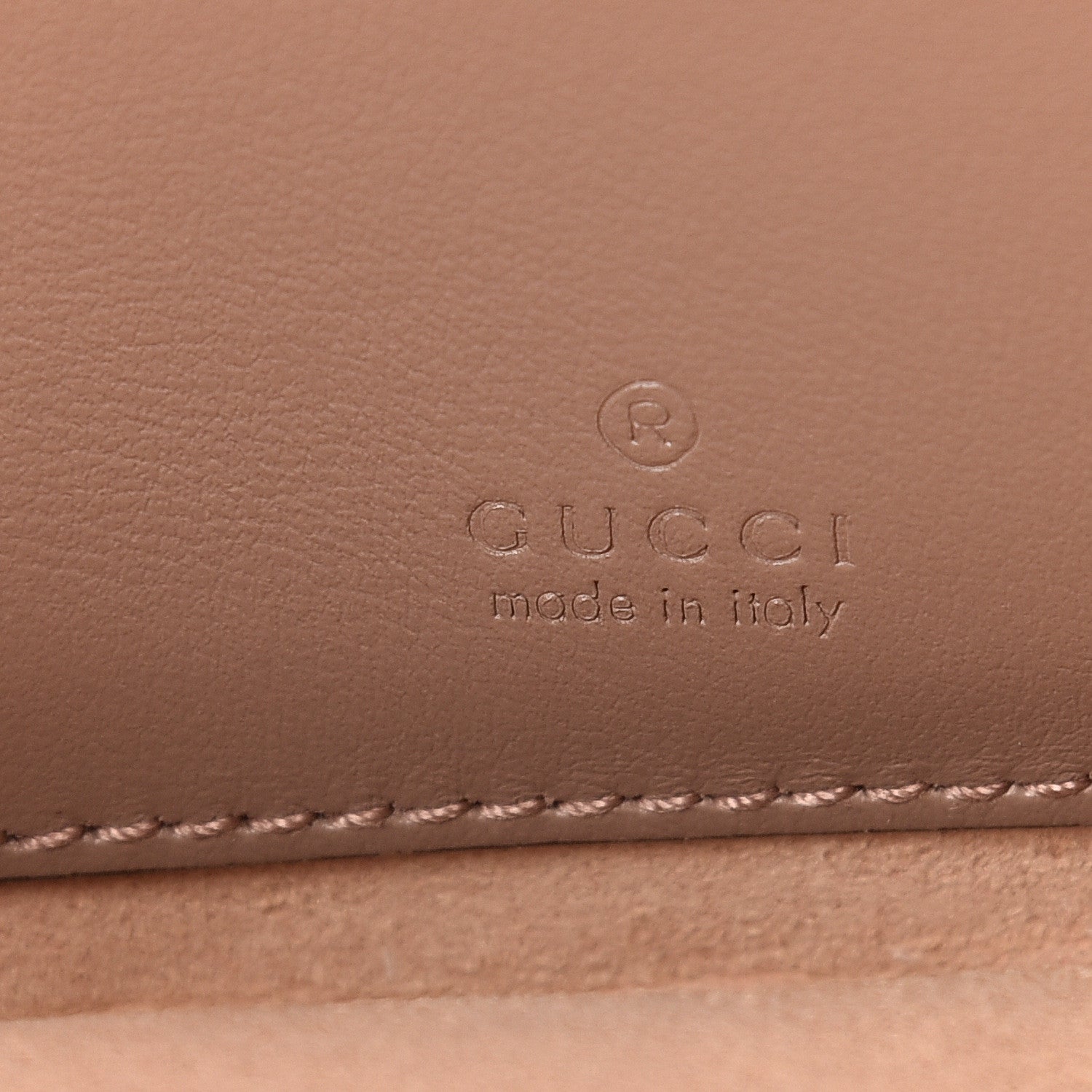 Gucci Calfskin Matelasse Mini GG Marmont Chain Crossbody Bag Porcelain Rose 7 of 11
