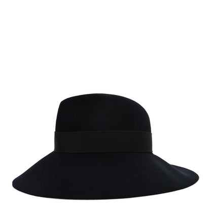 Louis Vuitton Felt Leather Monogram Fedora XL Hat Black 4 of 8