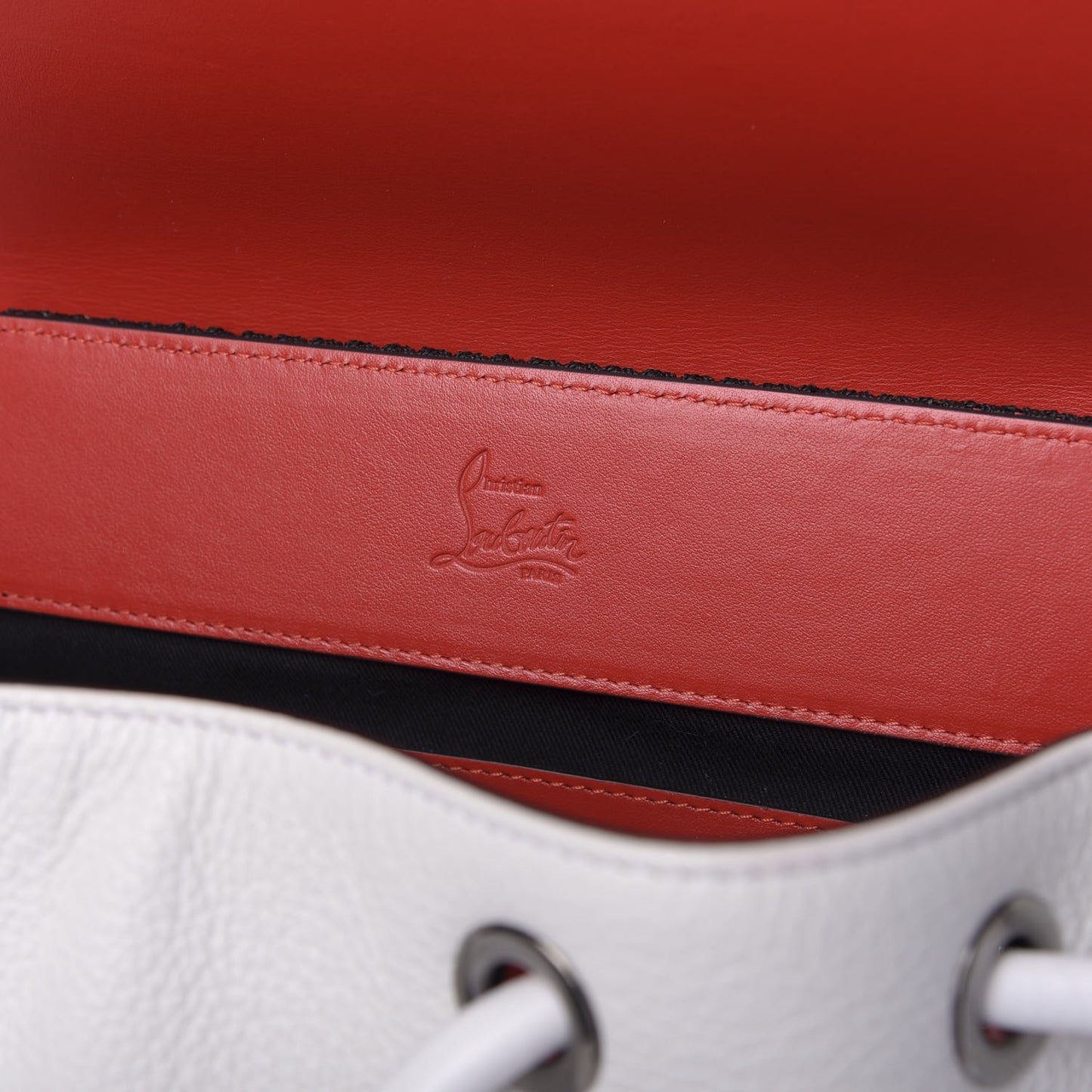 Calfskin Spiked Explorafunk Backpack White