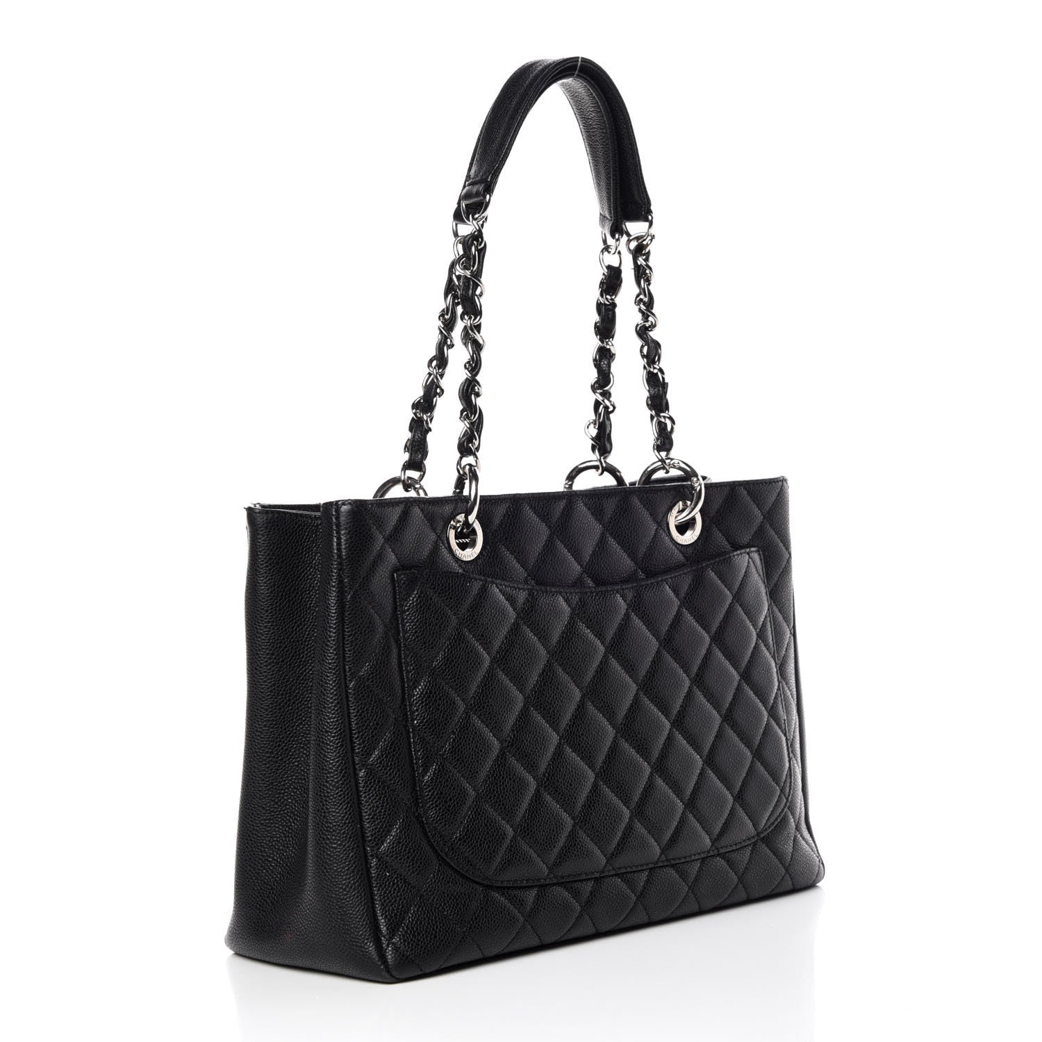 Chanel Caviar Quilted Grand Shopping Tote GST Black 3 of 13