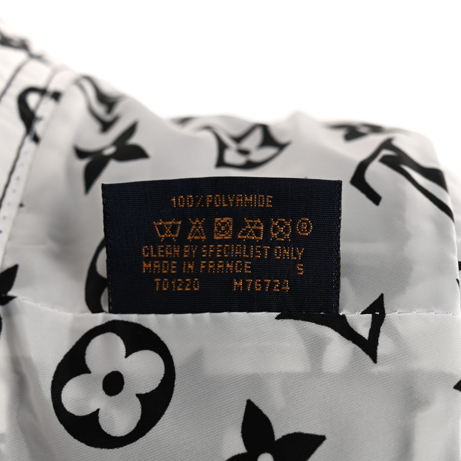 Louis Vuitton Nylon Monogram Reversible Bob Bucket Hat S Black White 13 of 14