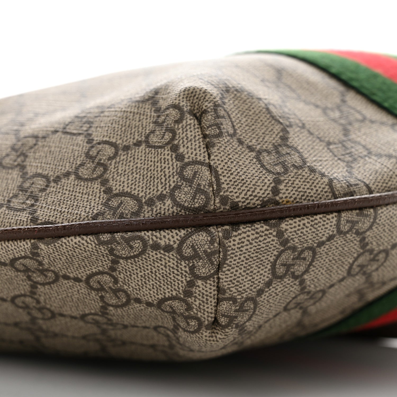 Gucci GG Supreme Monogram Web Small Ophidia Half Moon Hobo Brown 9 of 10