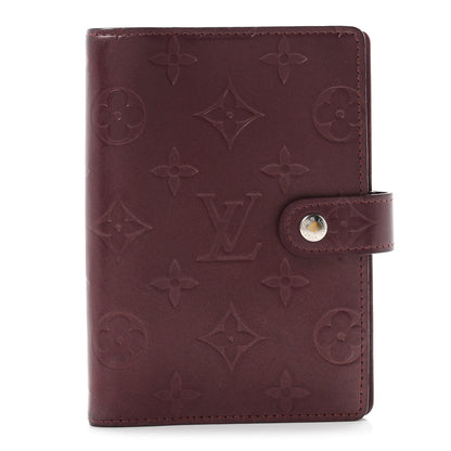 Louis Vuitton Mat Monogram Small Ring Agenda Cover Violet 1 of 6
