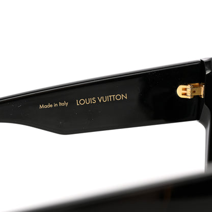 Louis Vuitton Acetate Swarovski Crystal Cyclone Sunglasses Z1578W Black 5 of 8