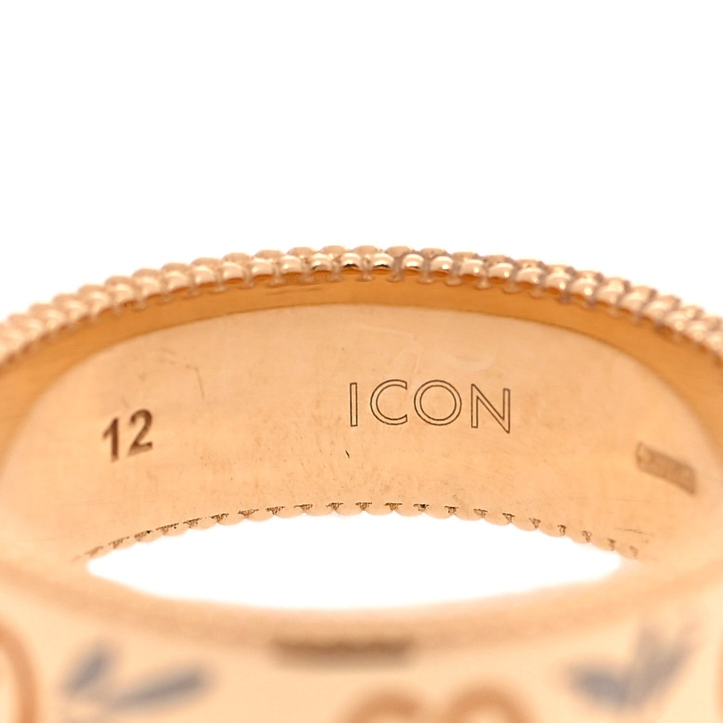 18K Yellow Gold Enamel 6mm Icon Blooms Ring 52 6