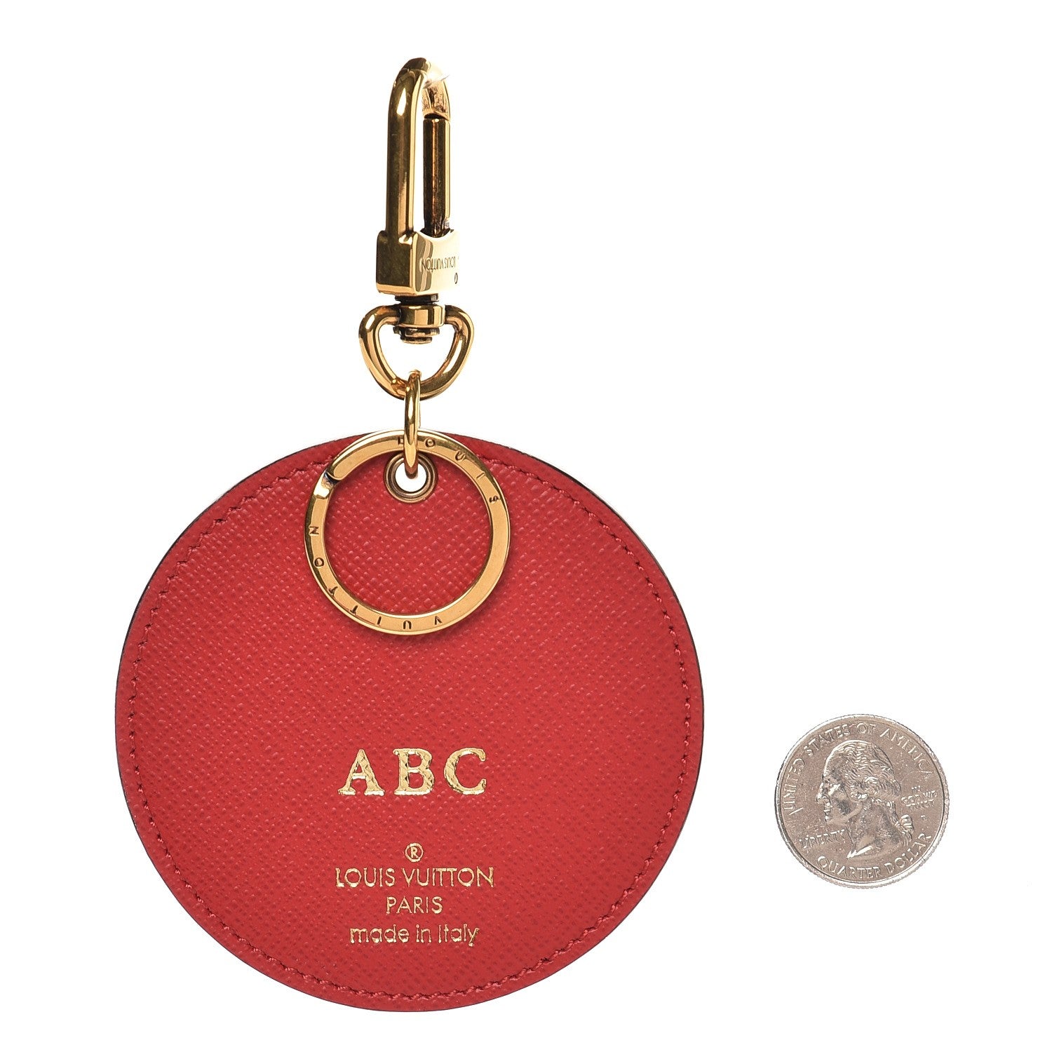 Louis Vuitton Monogram Illustre Kabuki Bag Charm Key Ring 2 of 3