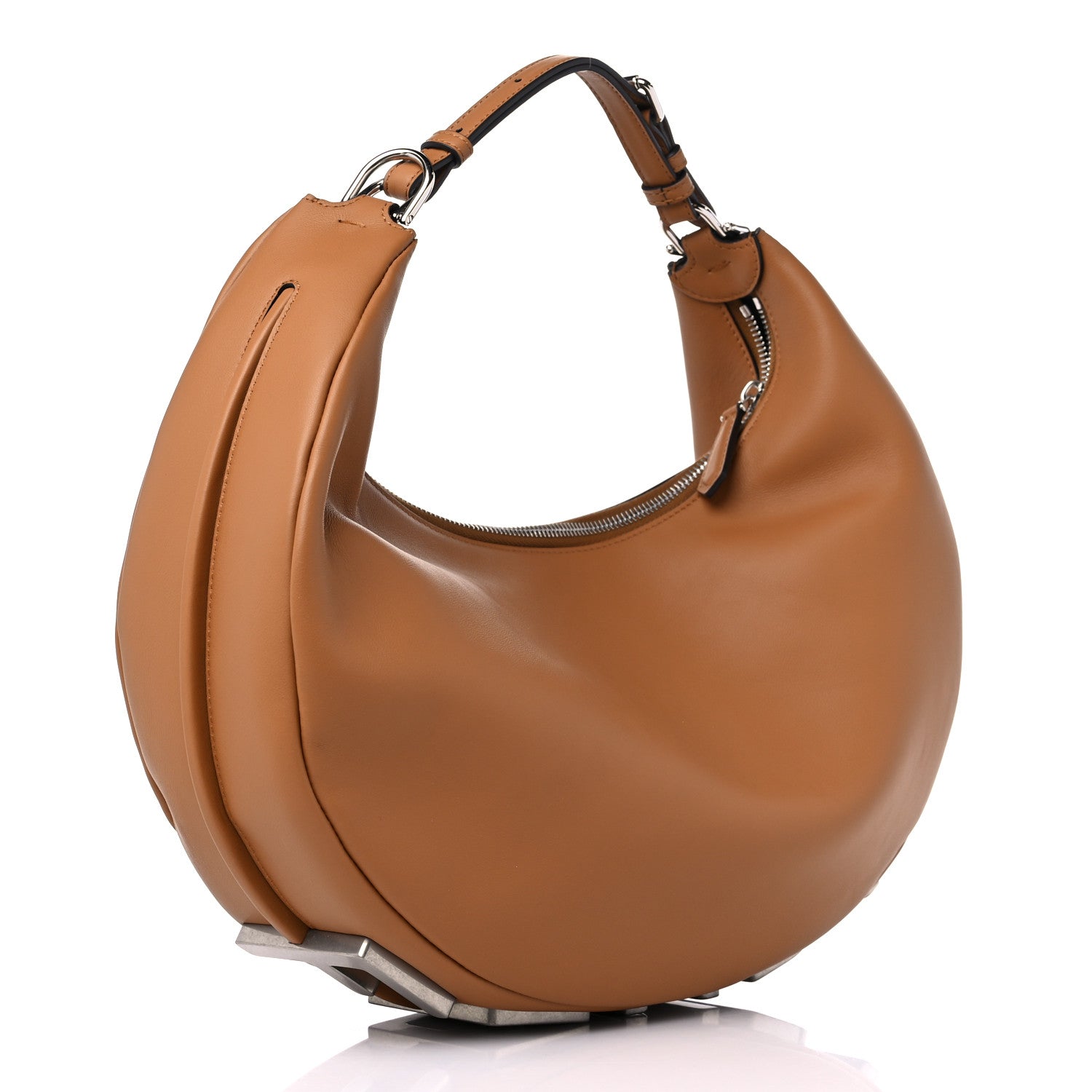 Fendi Vitello Grace Matte Medium Fendigraphy Hobo Bag Caramello 2 of 9