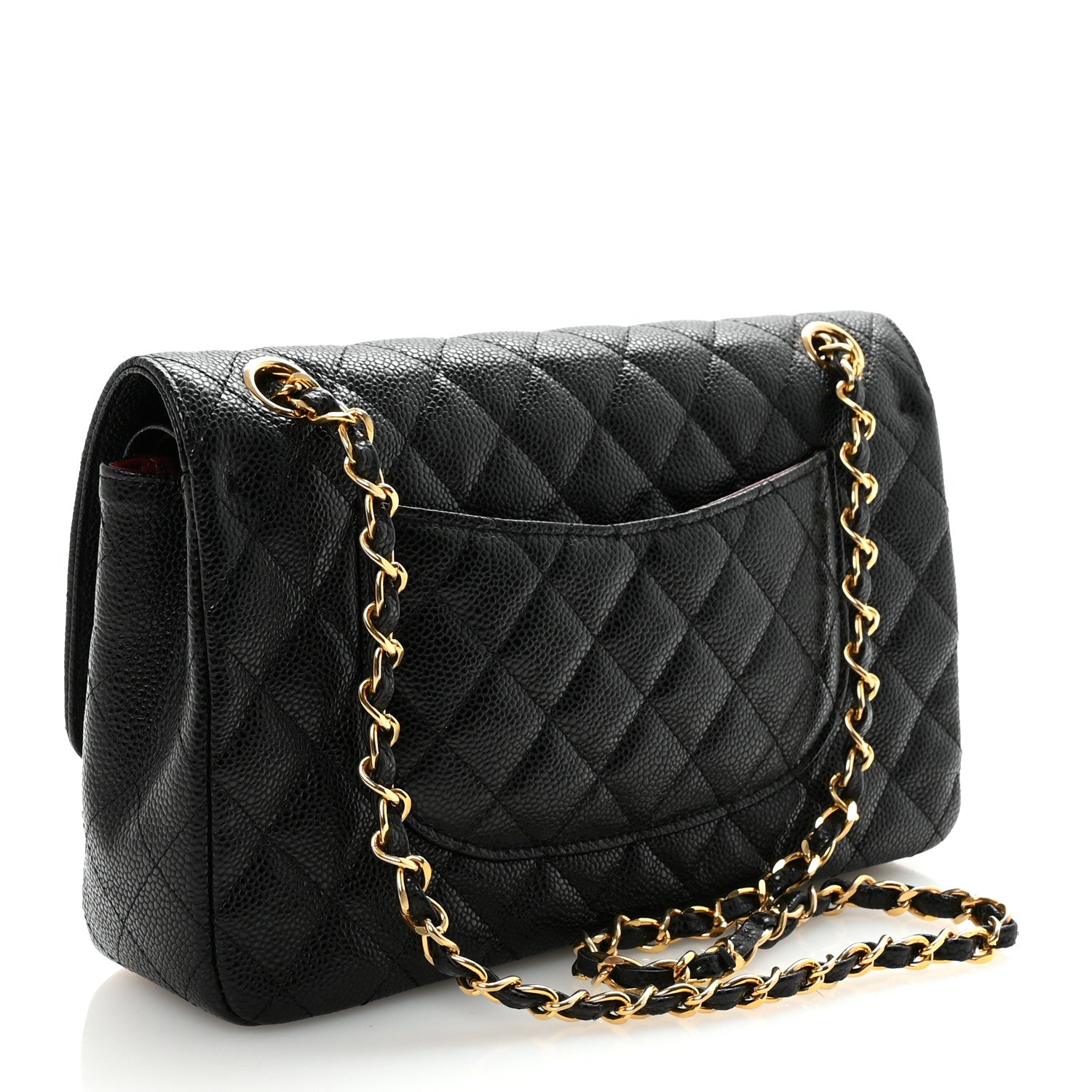 Chanel Caviar Quilted Medium Double Flap Black 3 of 10
