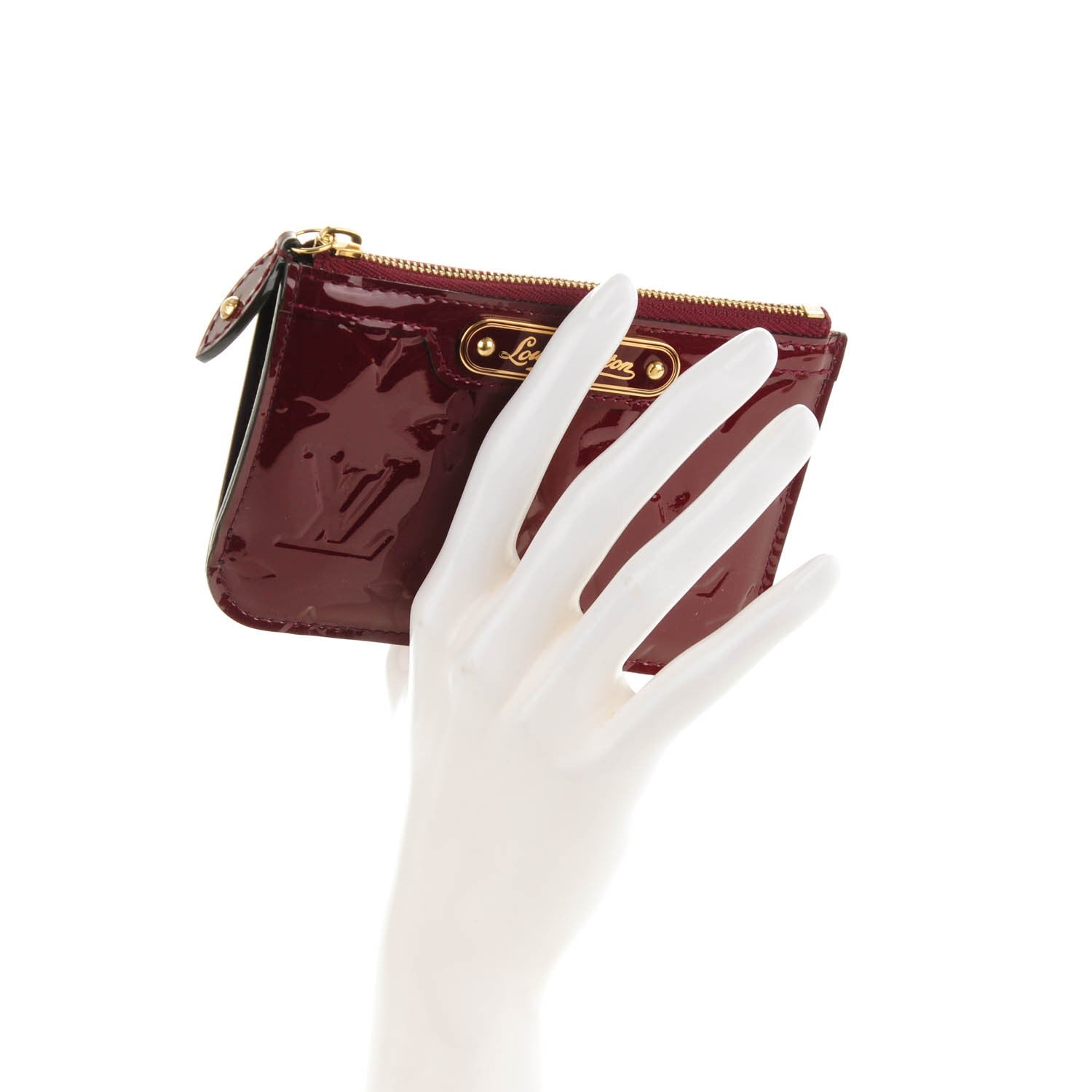 Louis Vuitton Vernis Key Pouch Griotte 2 of 6