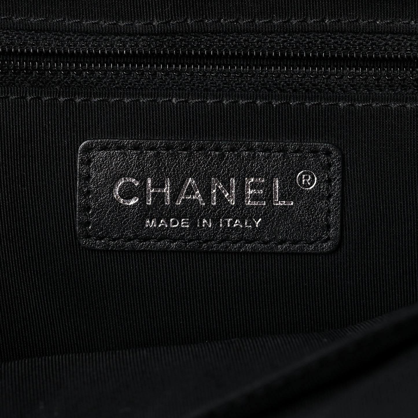 Aged Calfskin Chevron Medium Soft Bowling Bag Black