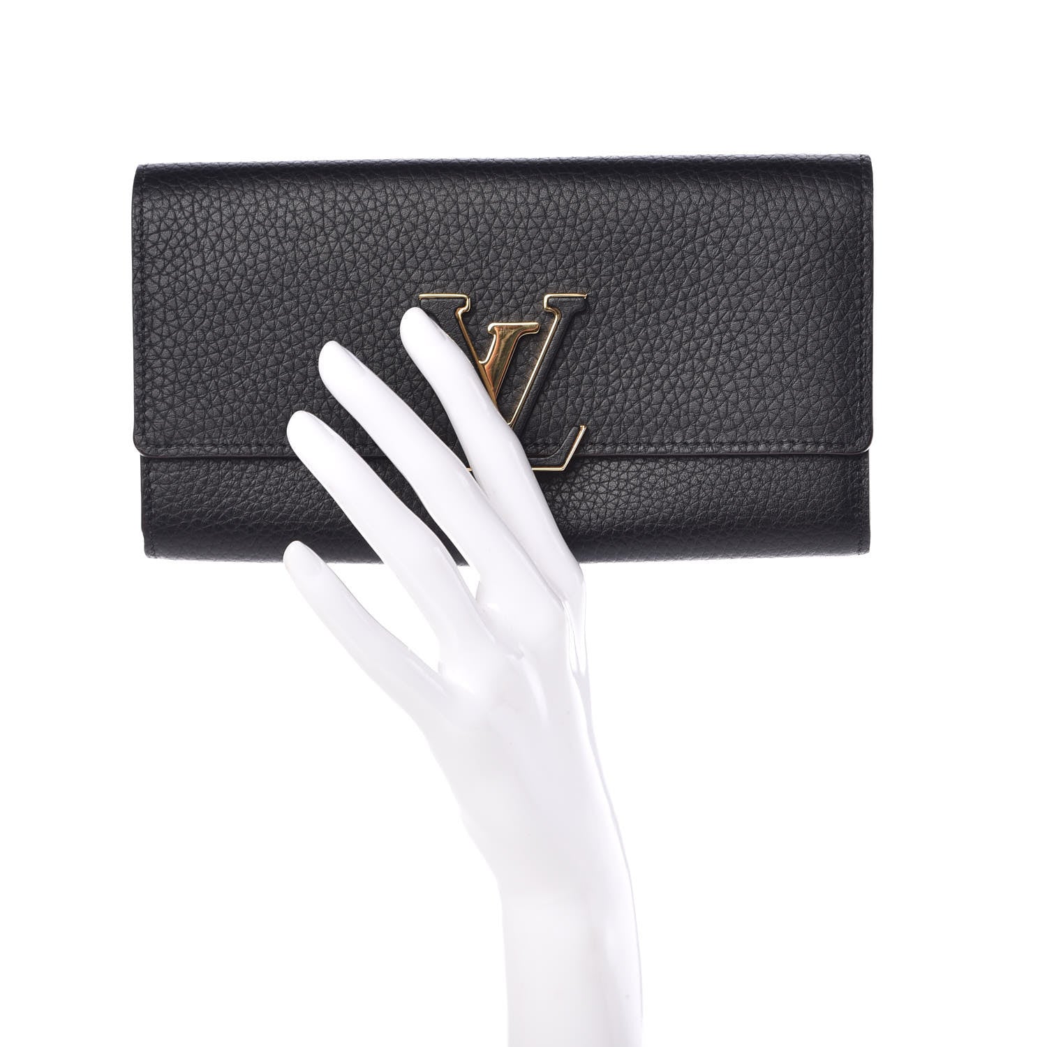 Louis Vuitton Taurillon Capucines Wallet Black 2 of 6