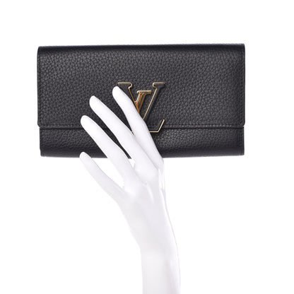 Louis Vuitton Taurillon Capucines Wallet Black 2 of 6