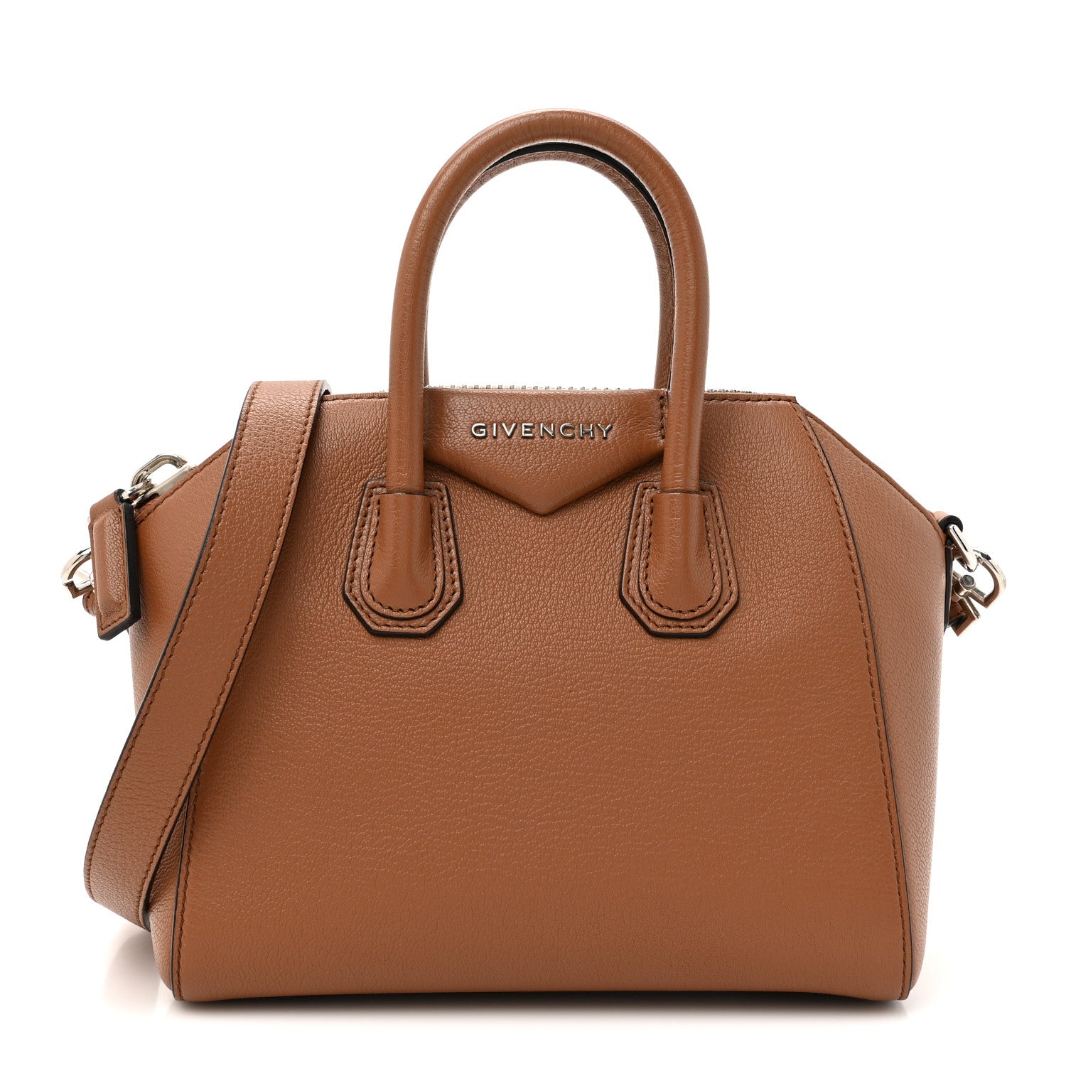 Givenchy Sugar Goatskin Mini Antigona Pony Brown 1 of 11