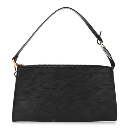 Louis Vuitton Epi Pochette Accessories 24 Black 1 of 9