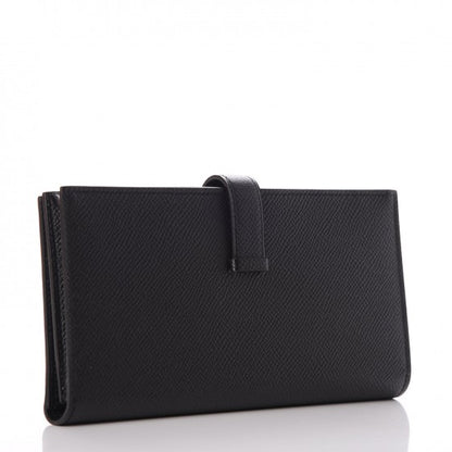 Hermes Epsom Bearn Gusset Wallet Black 3 of 8