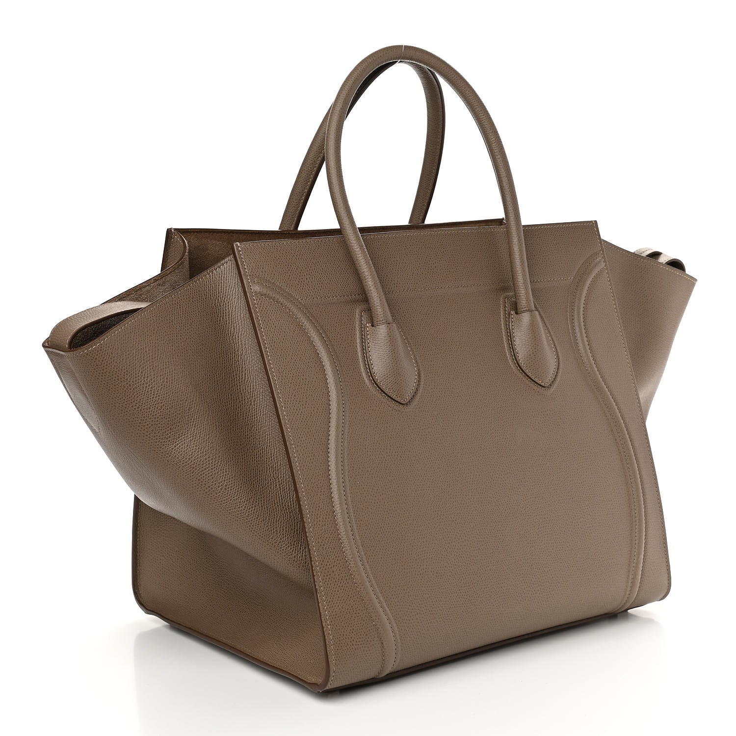 Celine Baby Grained Calfskin Medium Phantom Luggage Taupe 3 of 10