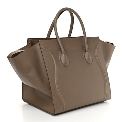 Celine Baby Grained Calfskin Medium Phantom Luggage Taupe 3 of 10
