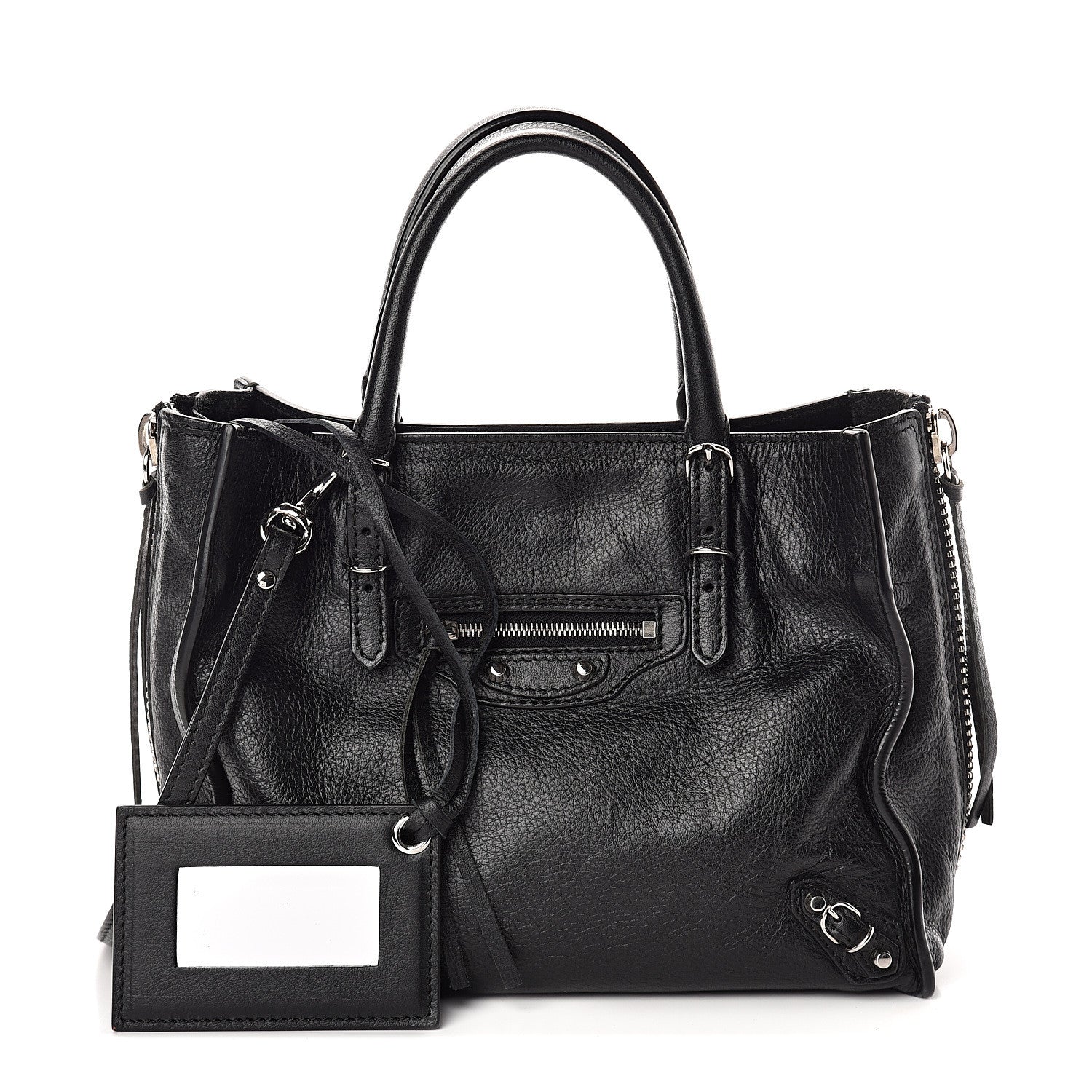 Balenciaga Calfskin Papier Mini A4 Tote Black 1 of 7
