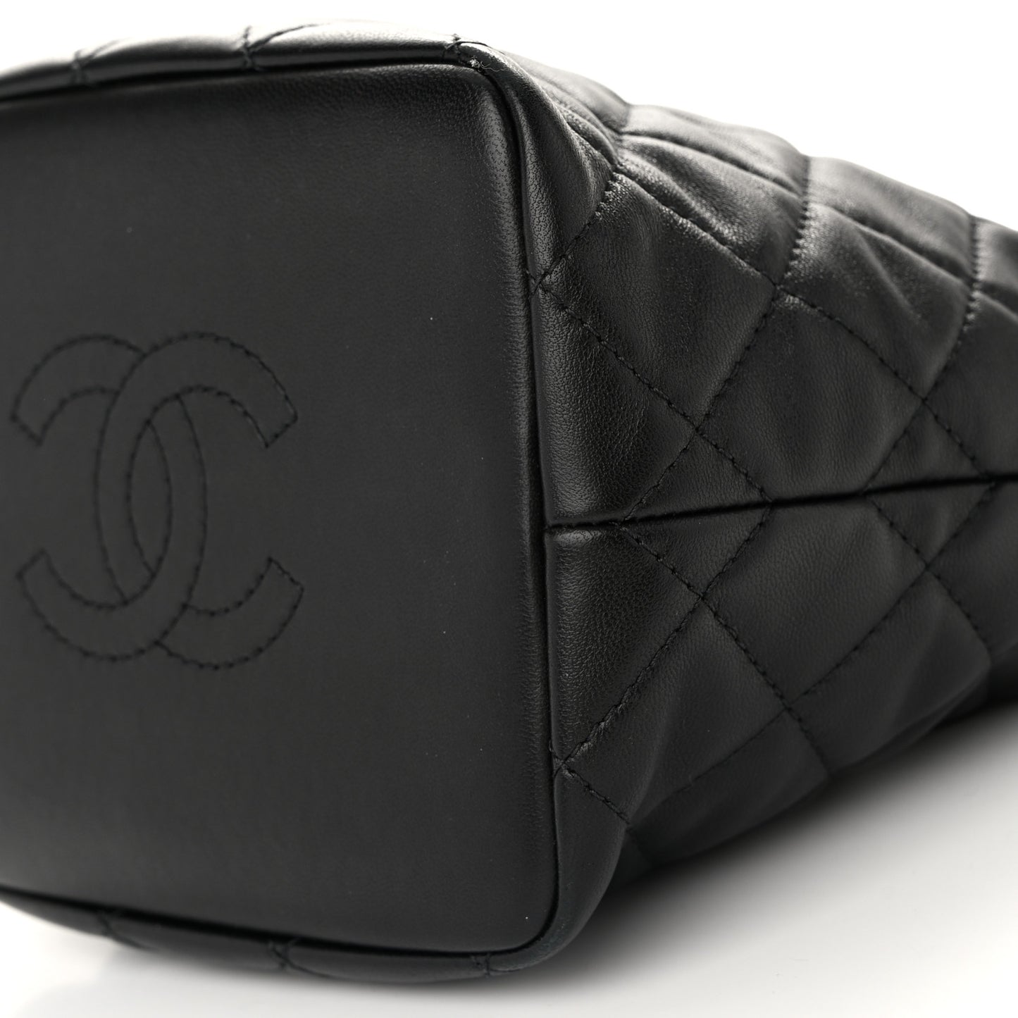Lambskin Quilted Small Perfect Meeting Hobo Black