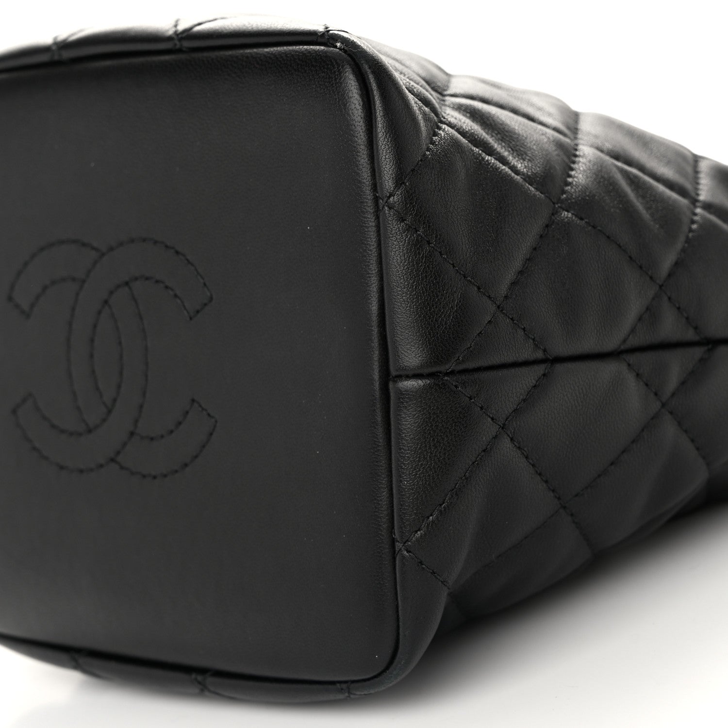 Chanel Lambskin Quilted Small Perfect Meeting Hobo Black 10 of 12