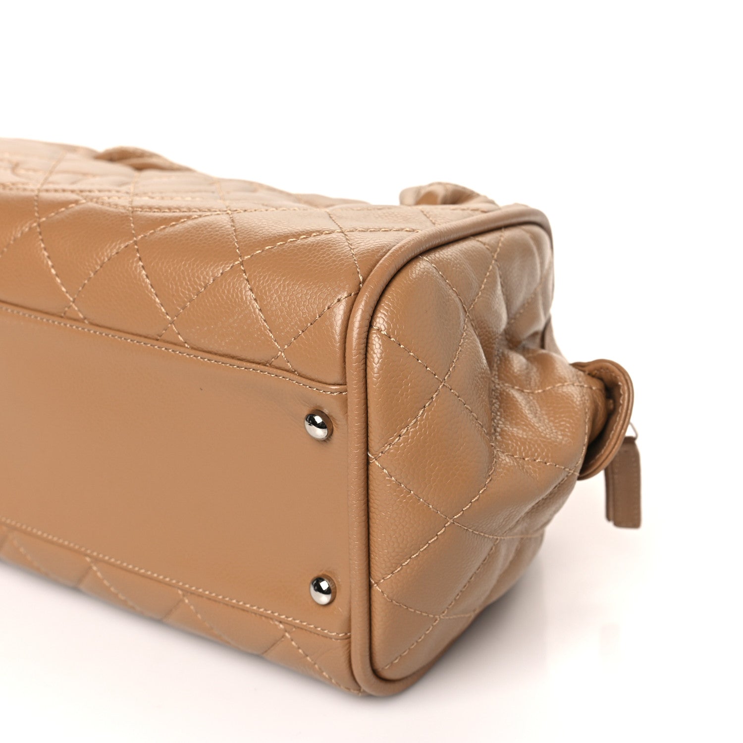 Chanel Caviar Quilted CC Timeless Bowler Dark Beige 9 of 9