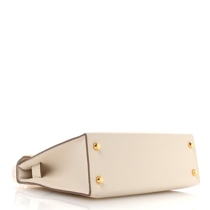 Hermes Epsom Mini Kelly Sellier 20 Craie 4 of 11
